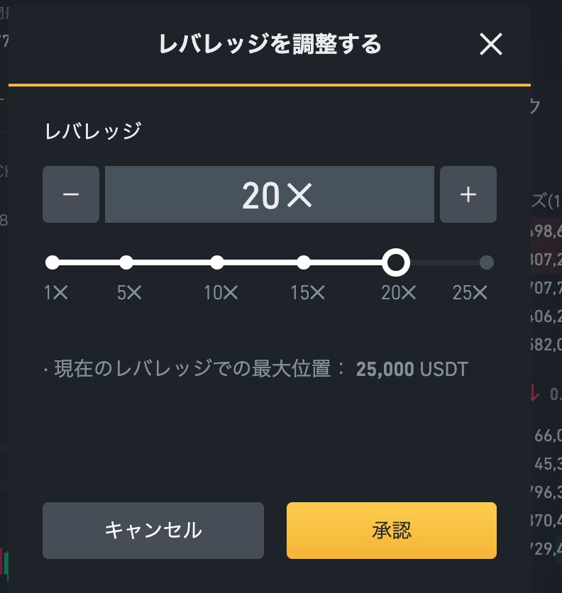 BINANCE/バイナンス最大レバレッジ